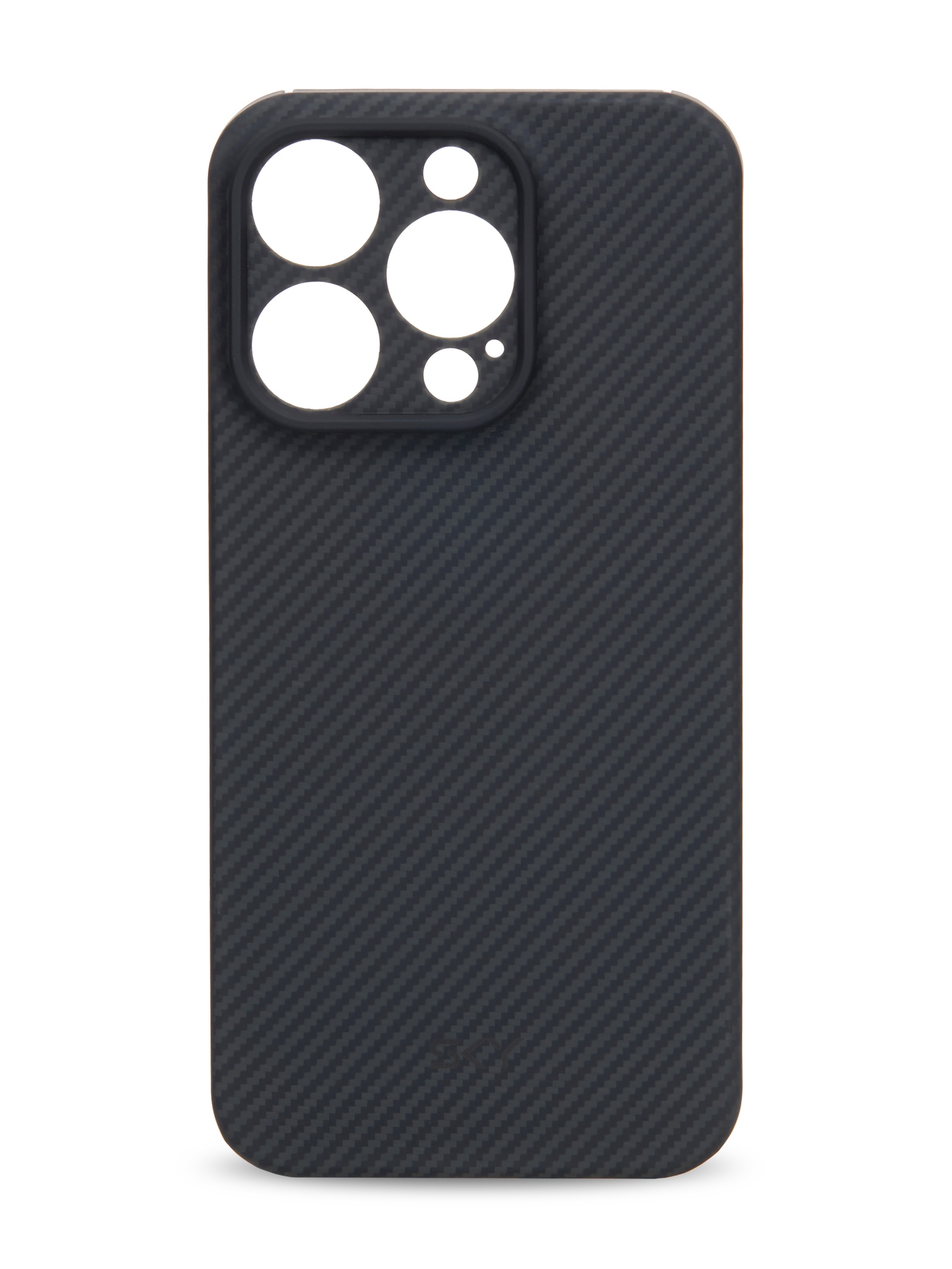 Kevlar Case SKY for iPhone 15 Pro Max black-grey slim stair pattern
