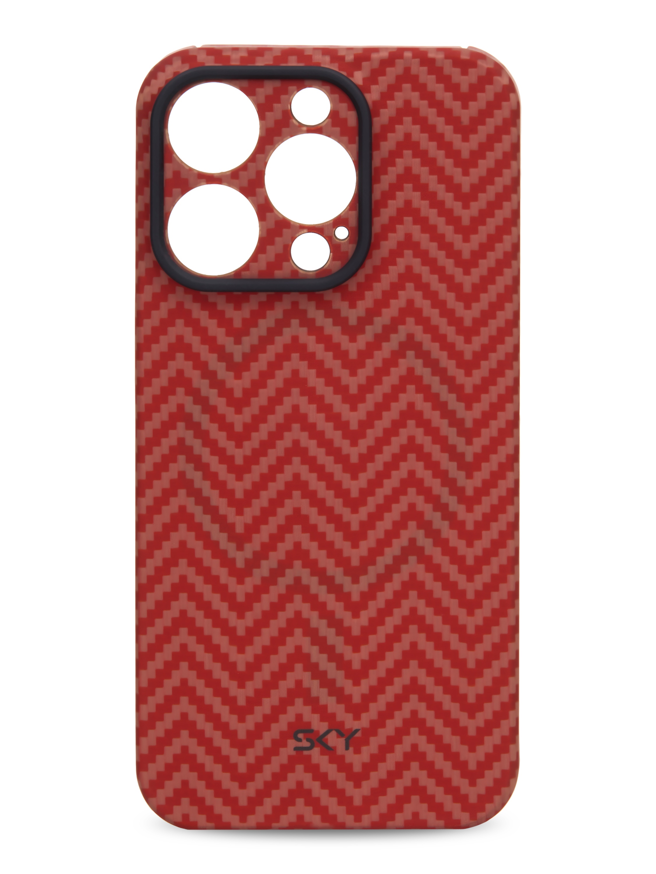 Kevlar Case SKY for iPhone 15 Pro Max red-orange christmas tree pattern